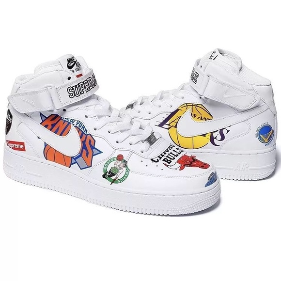 nike air force 1 mid supreme nba